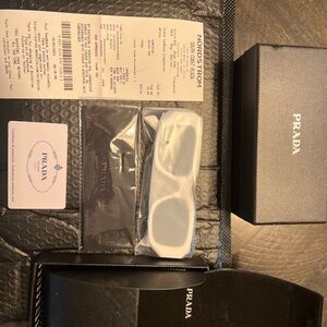 Prada Ivory Sunglasses with Case